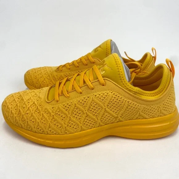 APL Athletic Propulsion Labs TechLoom Phantom‎ Mango Yellow Sneakers Men's 11.5 - Picture 2 of 6